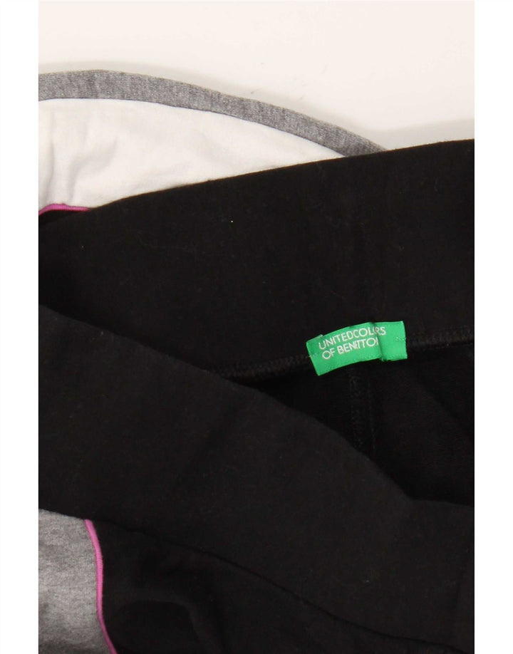 Benetton Leggings Gráficos Para Mujer ES 44 Mediano Negro Colorblock