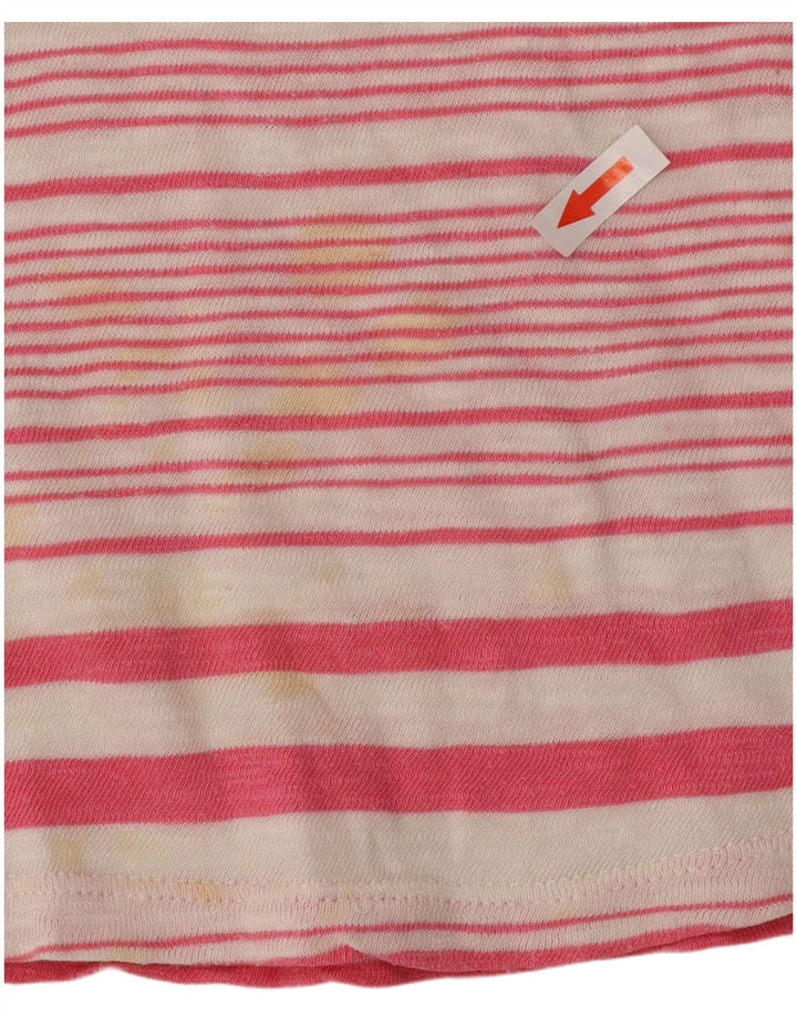 Roxy Top gráfico para mujer de manga larga UK 44 Algodón a rayas rosa medio
