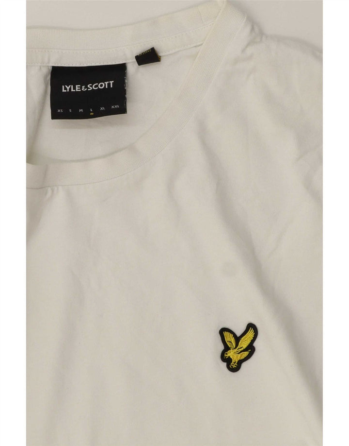 Lyle & Scott - Camiseta para hombre, talla grande, color blanco