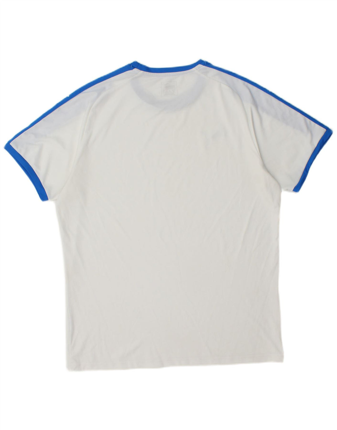 PUMA Mens T-Shirt Top Large White Colourblock