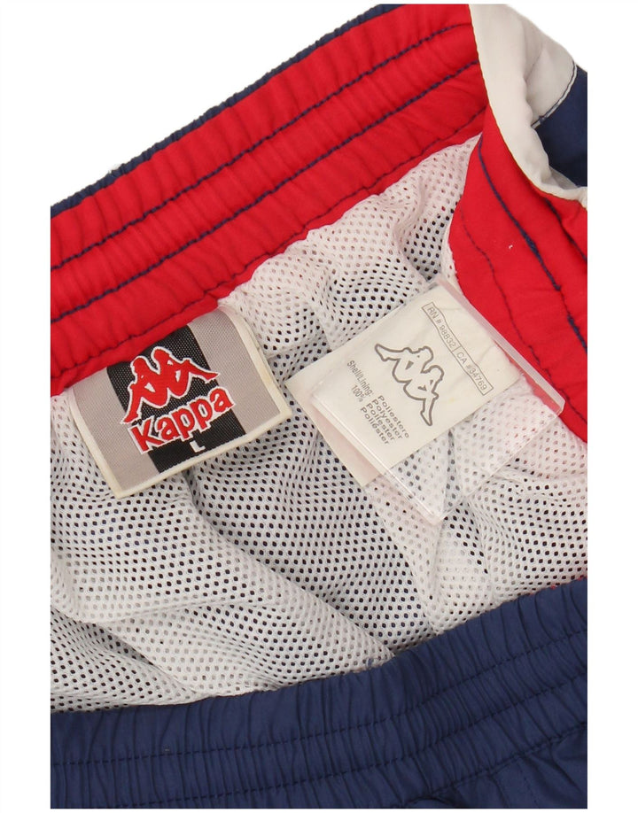 Kappa Hombre Bañador Shorts Large Azul Marino Colorblock Poliéster