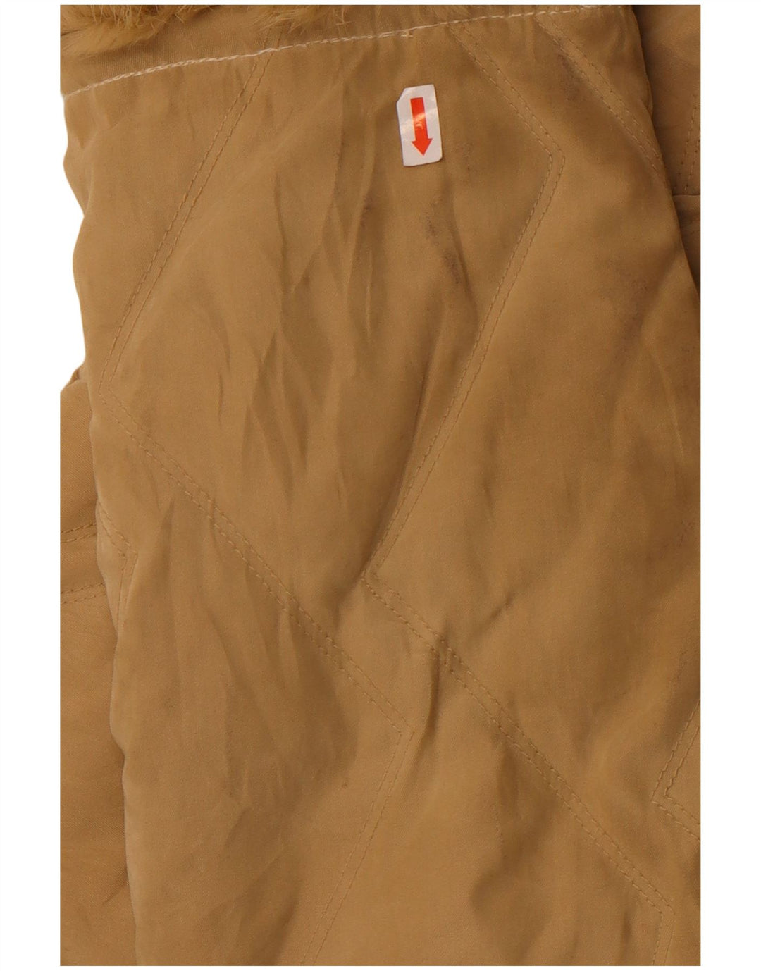Chaqueta Acolchada Mujer Parisport Loose Fit IT 44 Poliamida Beige Medio