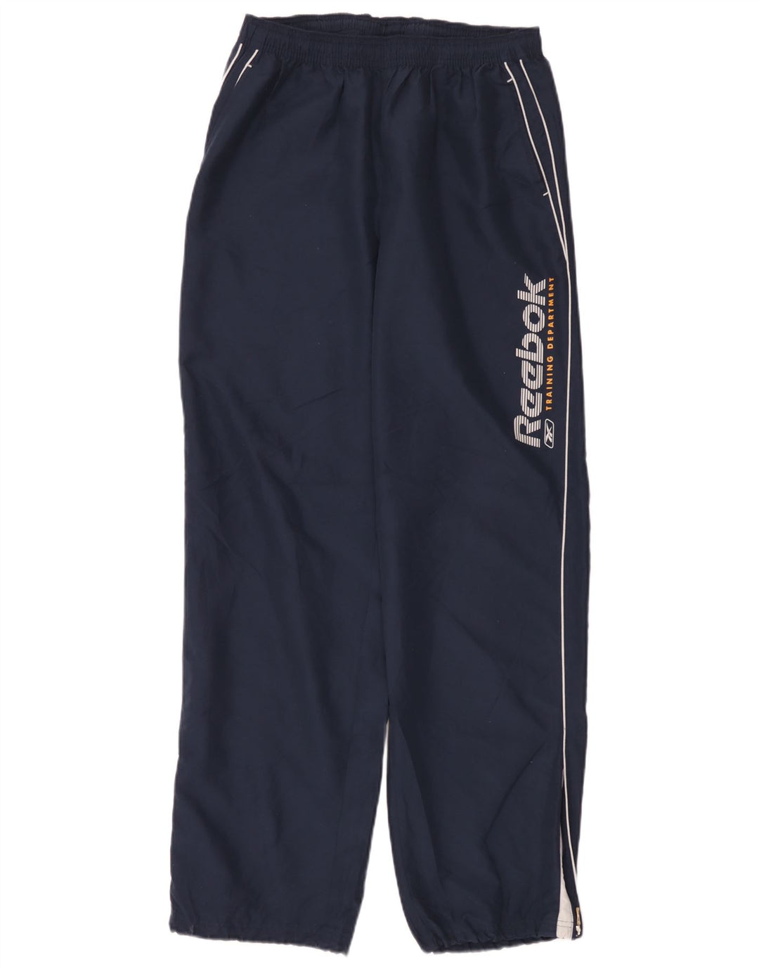 Reebok - Pantalón de chándal gráfico para hombre, talla grande, poliéster, azul marino