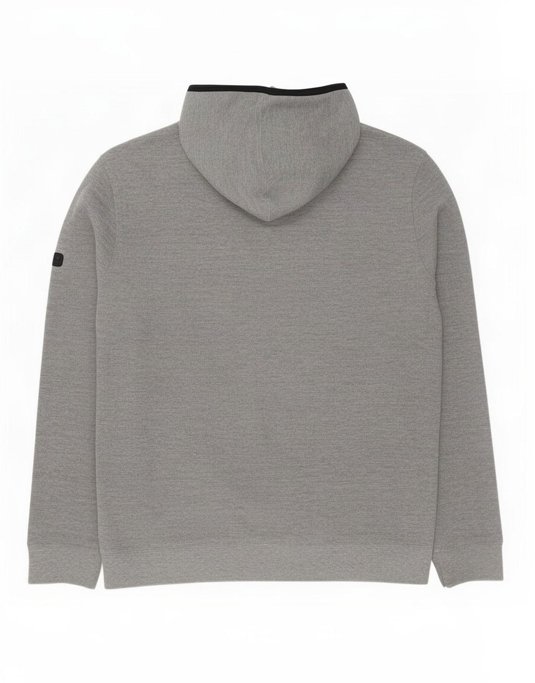 Barbour Hombres Zip Sudadera Con Capucha Suéter Grande Gris Poliéster