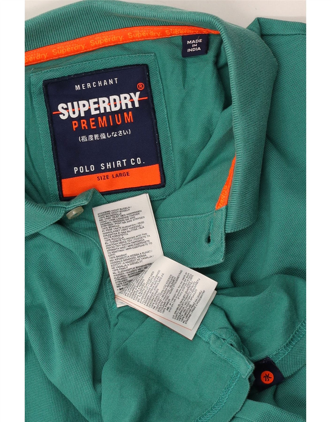 Superdry Polo Para Hombre De Algodón Verde Grande