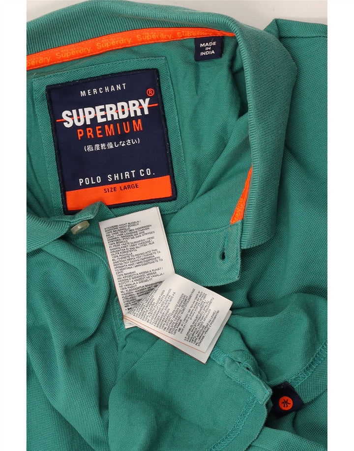 Superdry Polo Para Hombre De Algodón Verde Grande