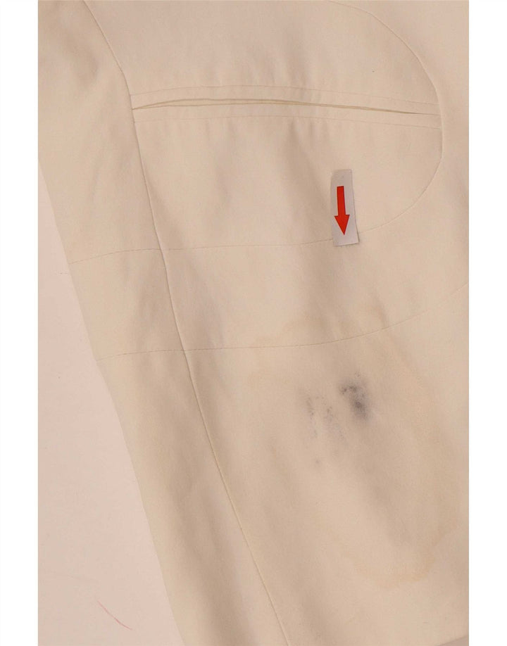 Karen Millen Chaqueta tipo blazer con 1 botón para mujer Reino Unido 40 Mediano Acetato blanco roto