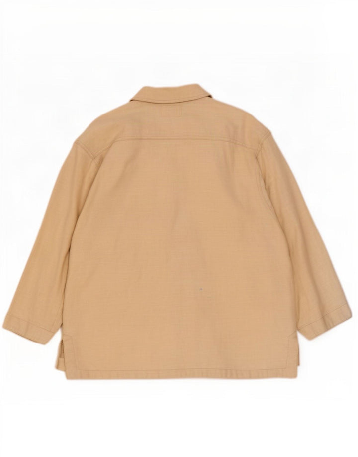 Smith & Brooks Chaqueta utilitaria extragrande para mujer UK 12 Medium Beige Ramie