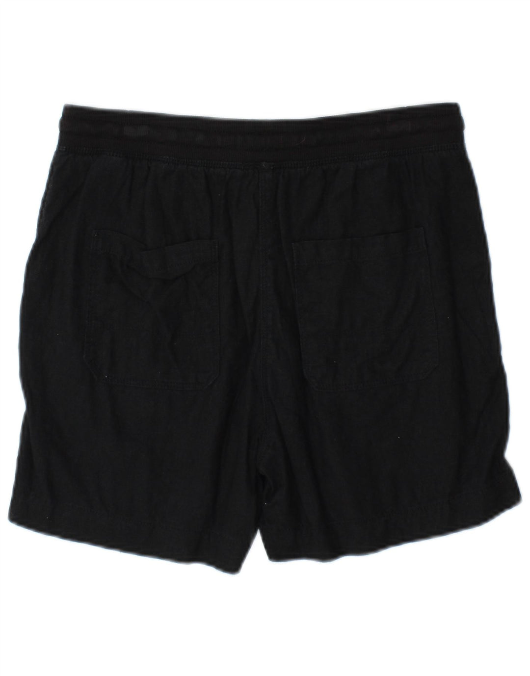 Marks & Spencer Pantalones cortos chinos para mujer UK 10 Small W32 Black Linen