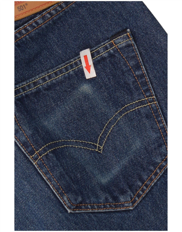 Levi's Hombre 501 Vaqueros Rectos W30 L28 Algodón Azul Marino