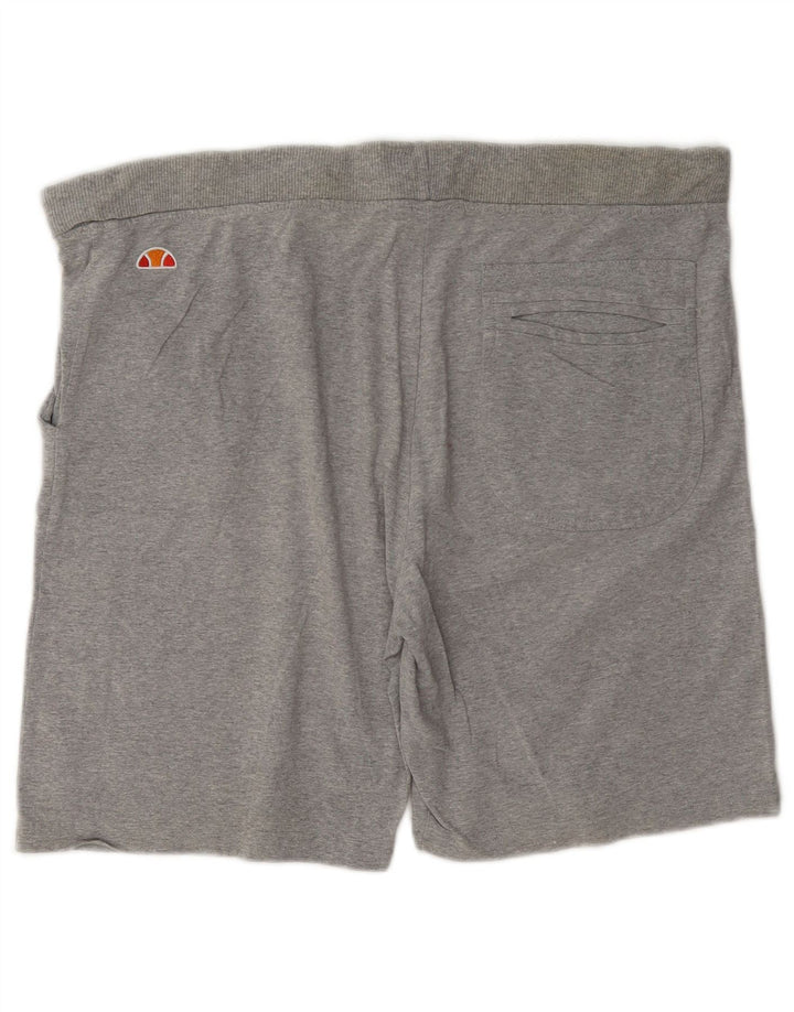 Ellesse Pantalones cortos deportivos para hombre de algodón gris grande