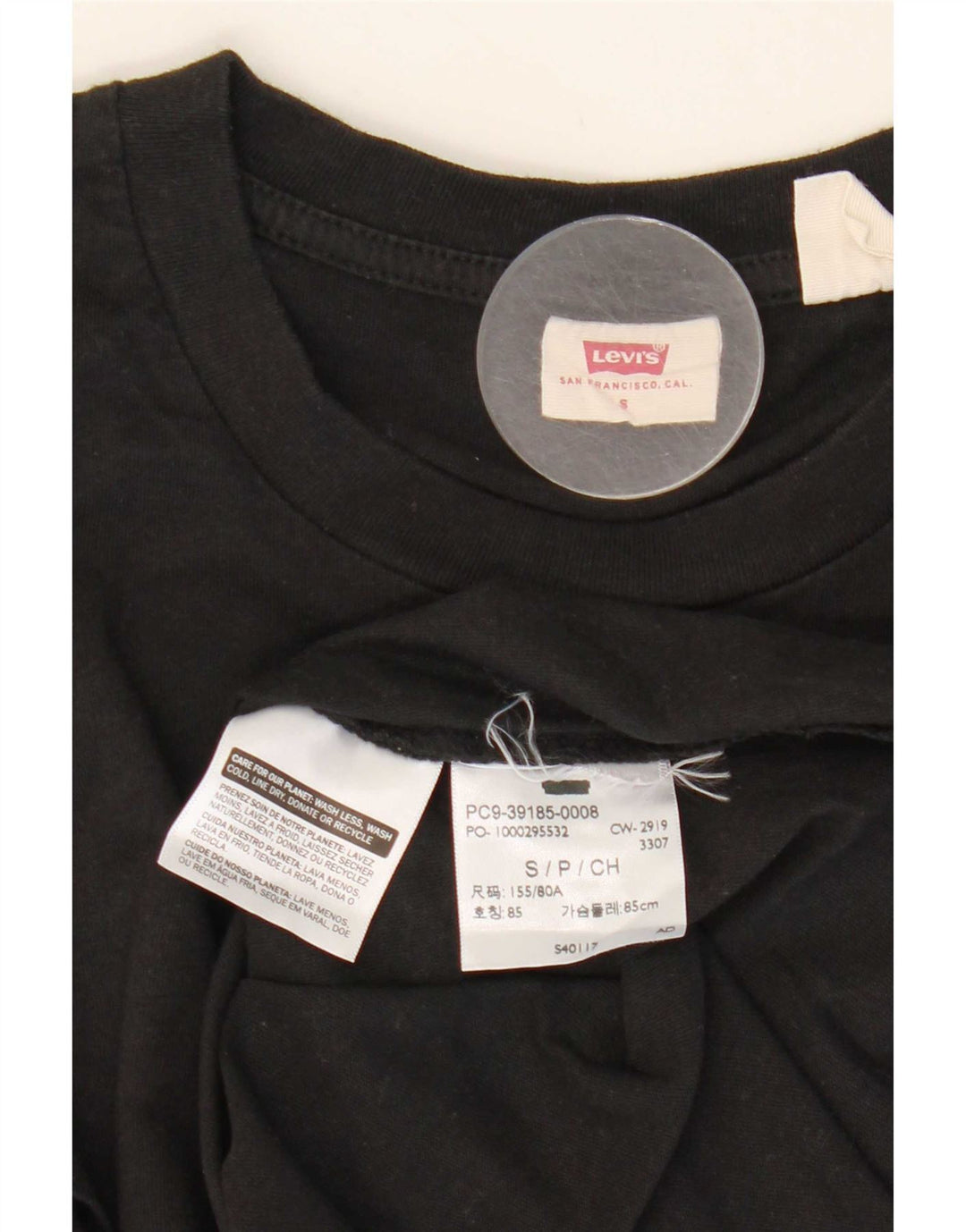 Levi's Camiseta para mujer Top UK 10 Small Black