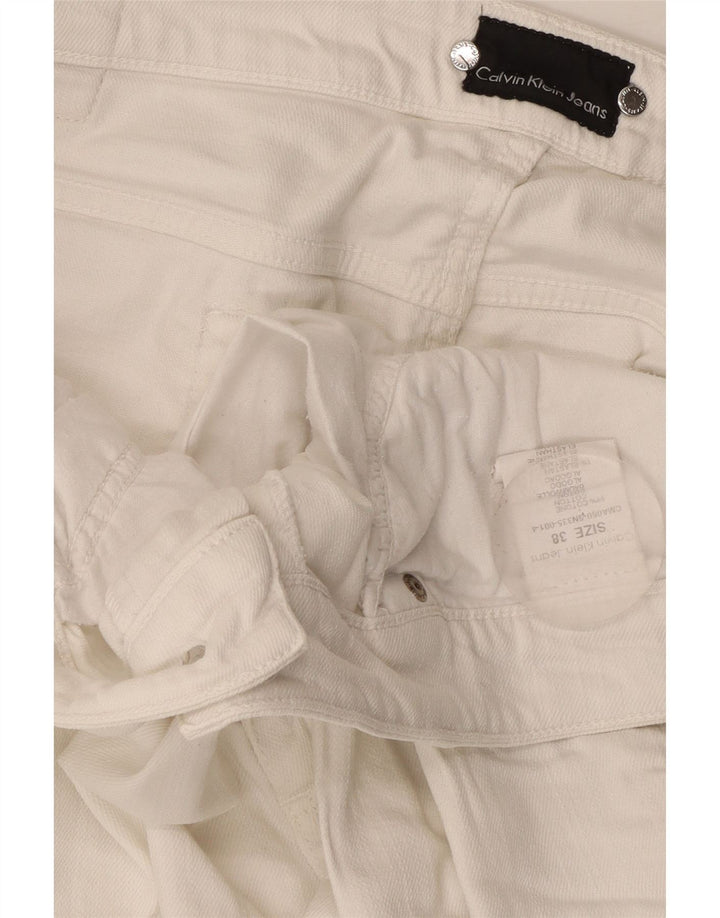 Calvin Klein Jeans rectos para hombre W38 L30 Algodón blanco