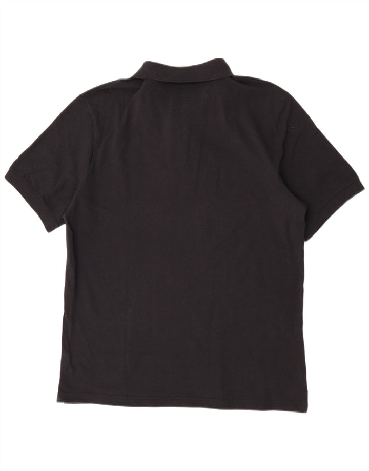 Nike Polo para hombre, talla grande, negro