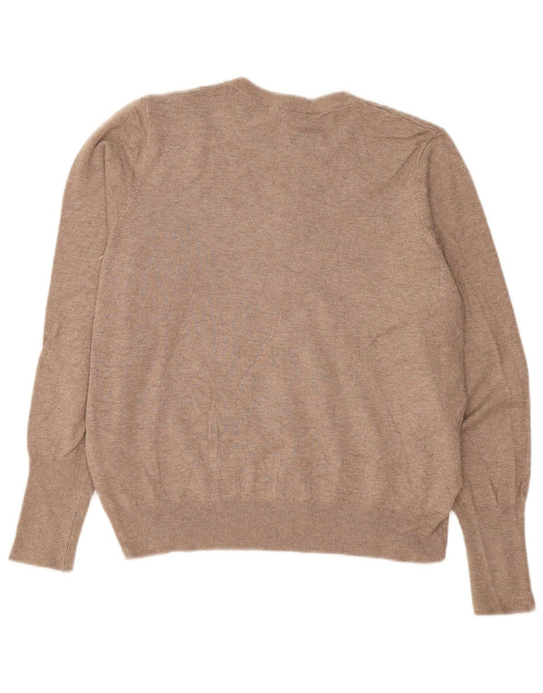 Marks & Spencer Suéter tipo cárdigan para mujer UK 46 Large Viscosa marrón