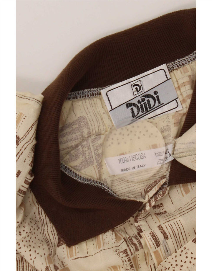 Polo Vintage Hombre XL Viscosa Beige