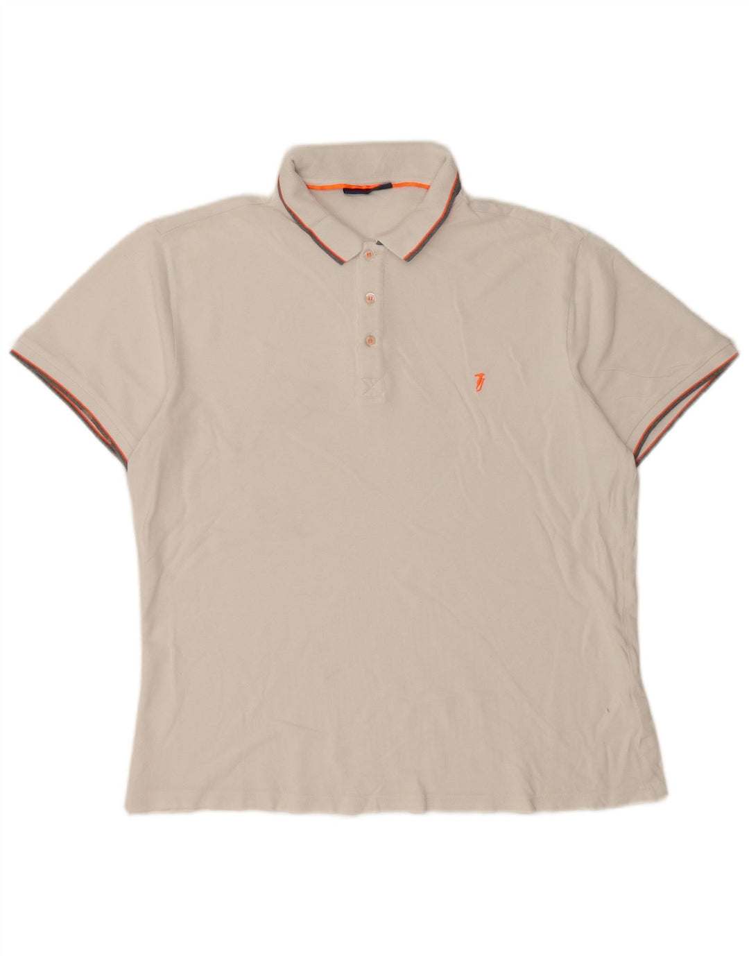 Polo Trussardi Jeans Hombre XL Blanco