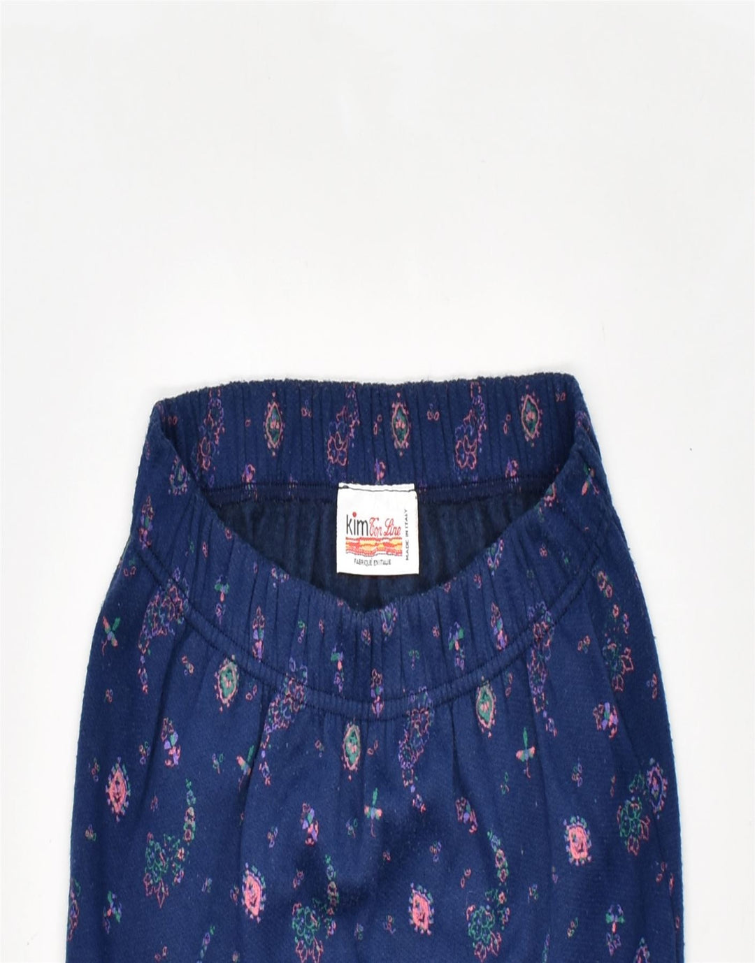 VINTAGE Womens Mini Skirt UK 10 Small  Navy Blue Floral | Vintage | Thrift | Second-Hand | Used Clothing | Messina Hembry 