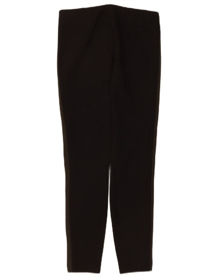 Zara Mujer Pantalones De Chándal UK 42 Medium Negro Colorblock Viscosa