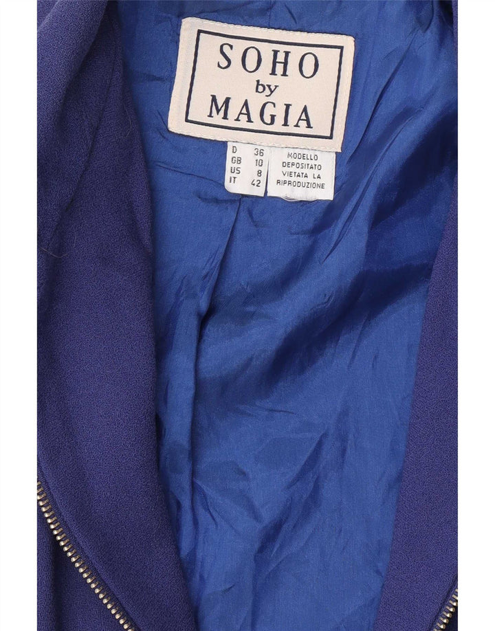 Magia Mujer Soho Bomber Jacket UK 10 Small Azul Marino