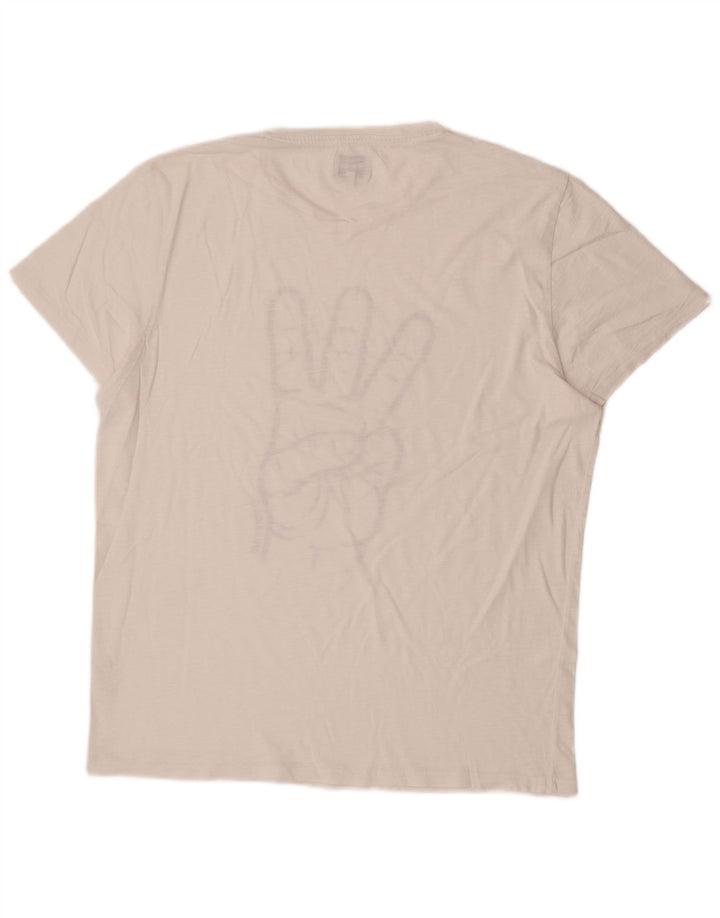 WRANGLER Camiseta gráfica para hombre Top XL Blanco