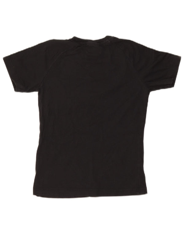 NIKE Camiseta gráfica para mujer Top UK 8/10 Small Black Cotton