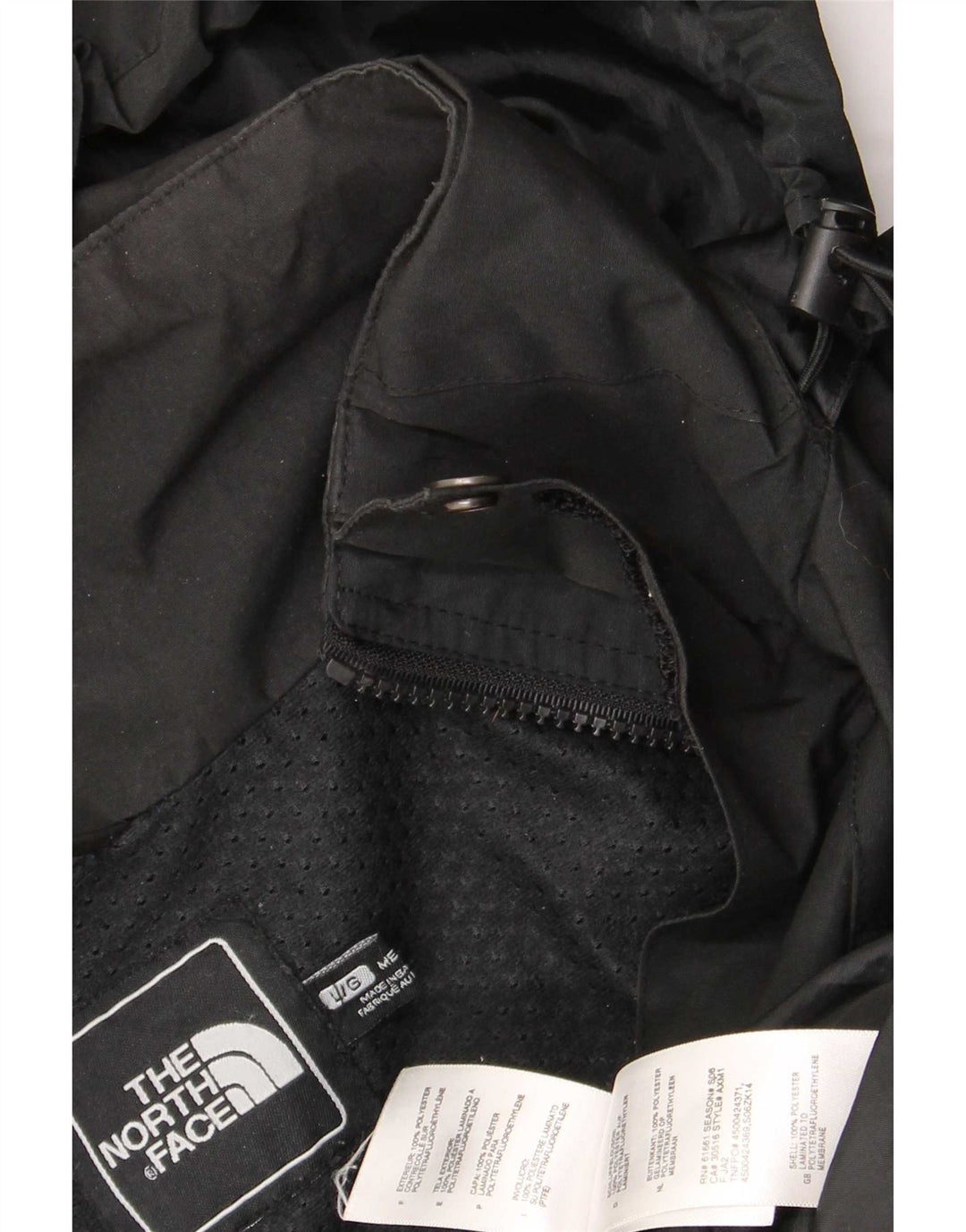 The North Face Chaqueta impermeable con capucha para hombre Reino Unido 40 Grande Poliéster negro