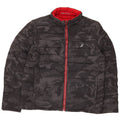 NAUTICA Chaqueta acolchada reversible para hombre UK 40 Large Black Camuflaje