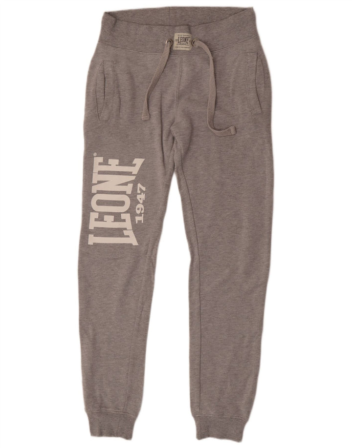 Leone Hombre Pantalones De Chándal Con Gráfico Joggers Small Gris Moteado