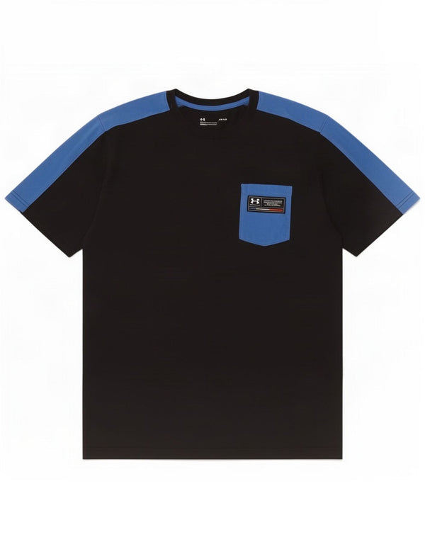 Under Armour - Camiseta para hombre, talla grande, algodón azul marino