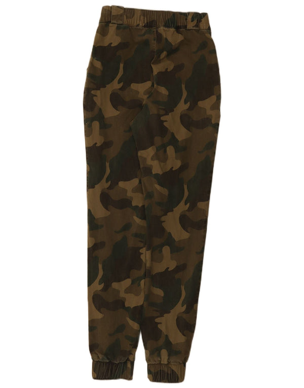 Pantalones Hollister Mujer Joggers Casuales XS W24 L30 Caqui Camuflaje Algodón