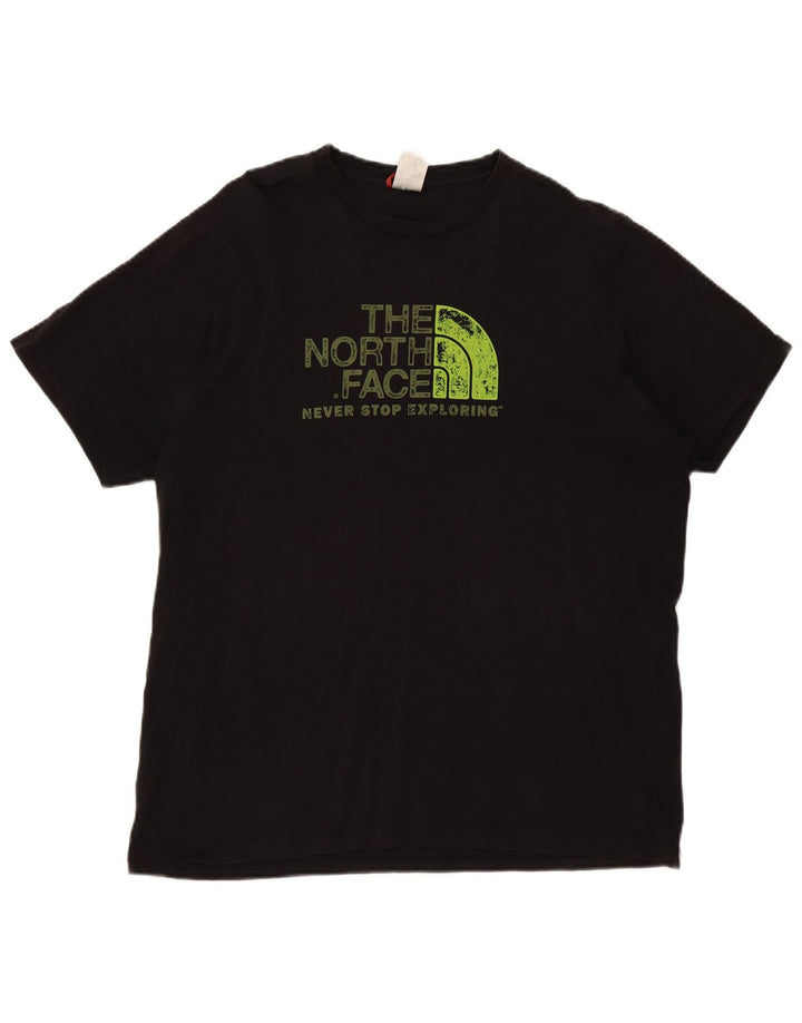 THE NORTH FACE Camiseta gráfica para hombre Top XL Algodón negro