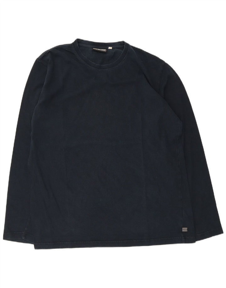 LOTTO Hombre Top Manga Larga XL Azul Marino Algodón