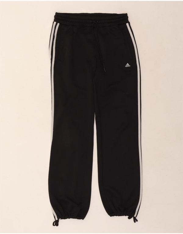 Adidas Womens Tracksuit Trousers Joggers UK 12 Medium Black Polyester