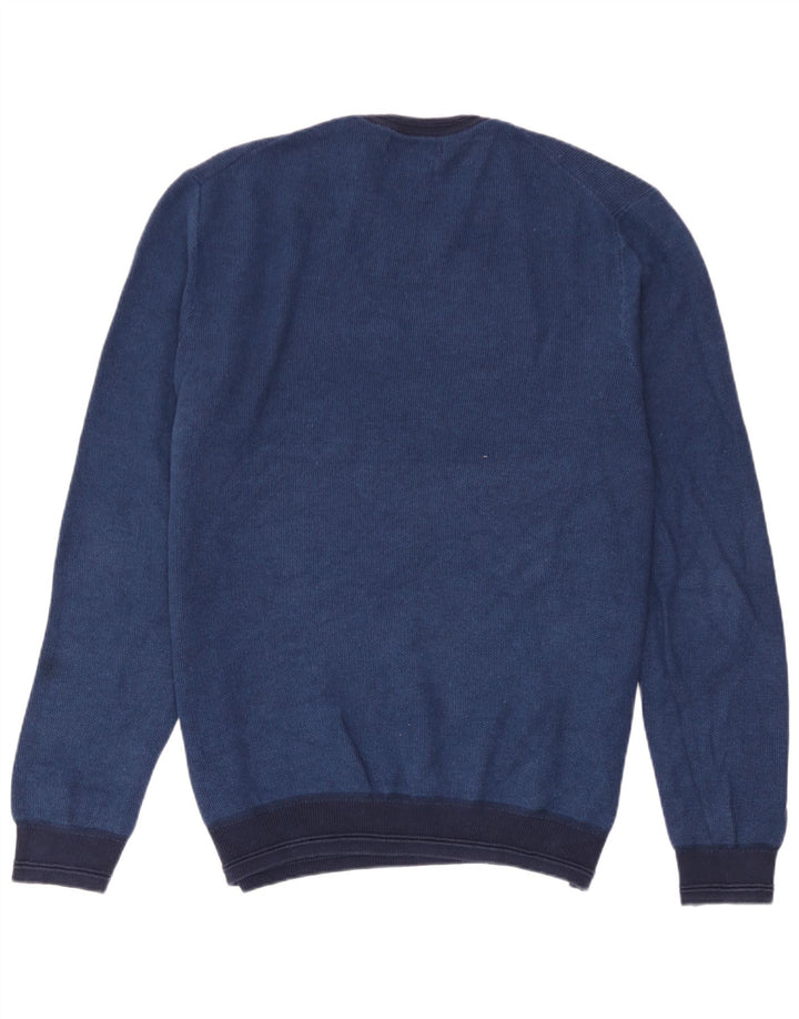 Marks & Spencer Jersey de cuello redondo para hombre XL Algodón azul