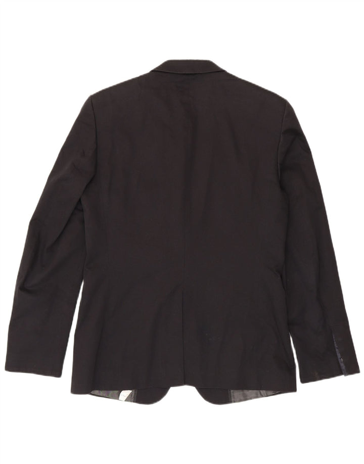 Zara Chaqueta tipo blazer de 2 botones para hombre EU 50 Mediana Algodón negro