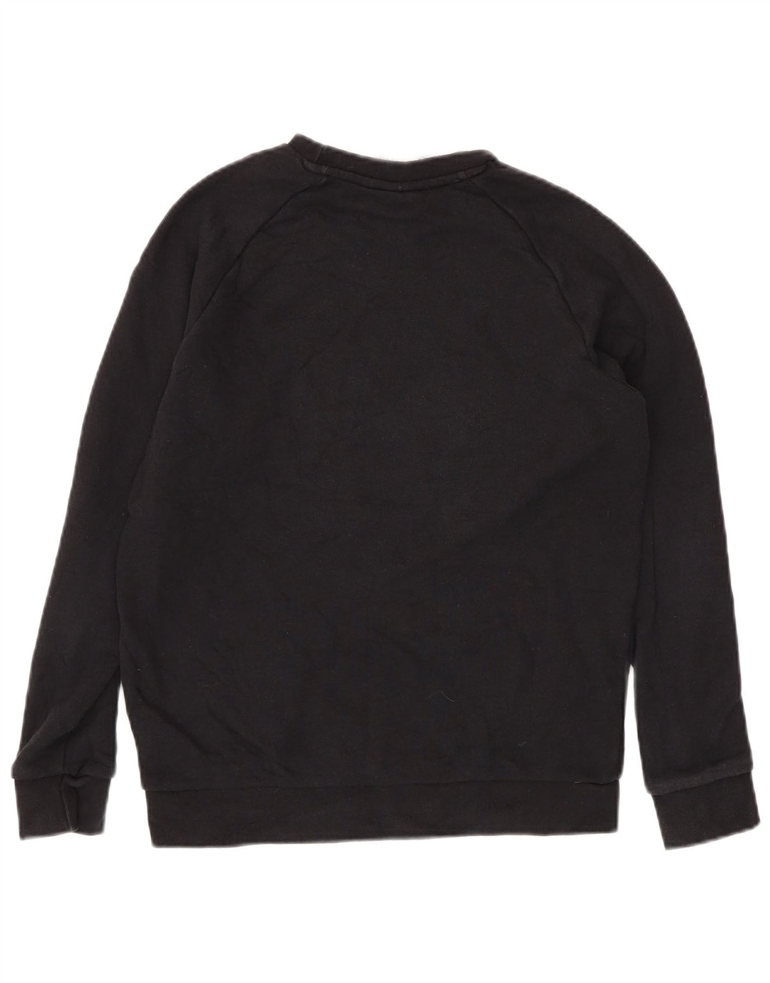 ADIDAS Mens Sweatshirt Jumper Small Black Cotton
