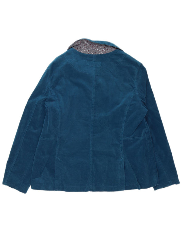 White Stuff Chaqueta Blazer de Terciopelo con 4 Botones para Mujer UK 46 Grande Azul Marino