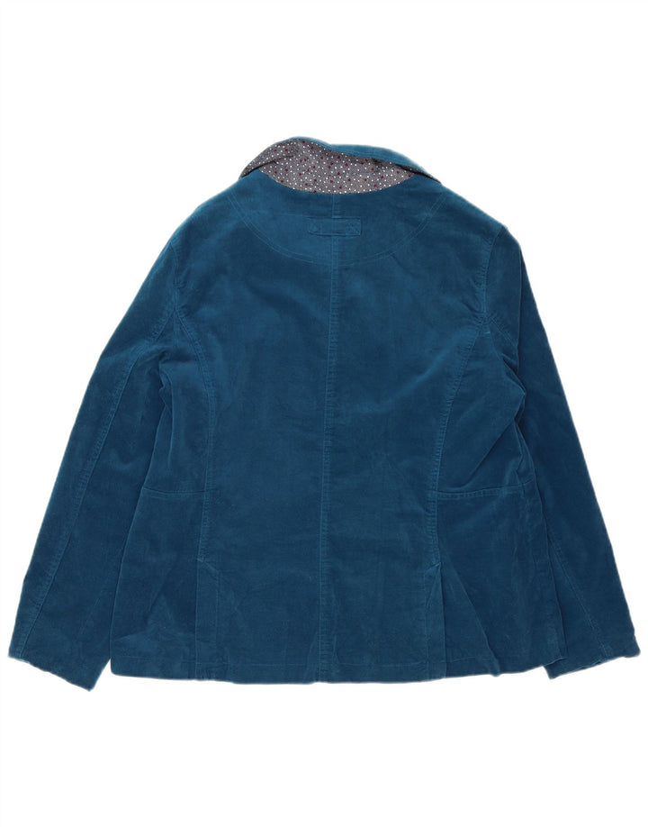 White Stuff Chaqueta Blazer de Terciopelo con 4 Botones para Mujer UK 46 Grande Azul Marino