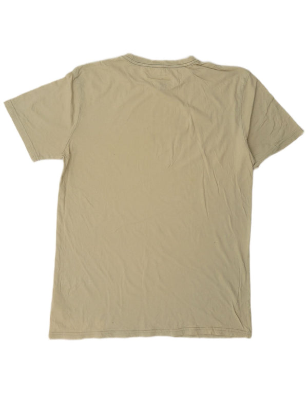 Quiksilver Camiseta con gráfico de ajuste regular para hombre Top de algodón caqui mediano