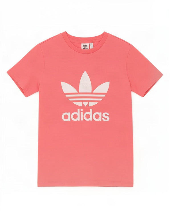 Adidas Camiseta gráfica para mujer Top UK 12 Algodón rosa medio