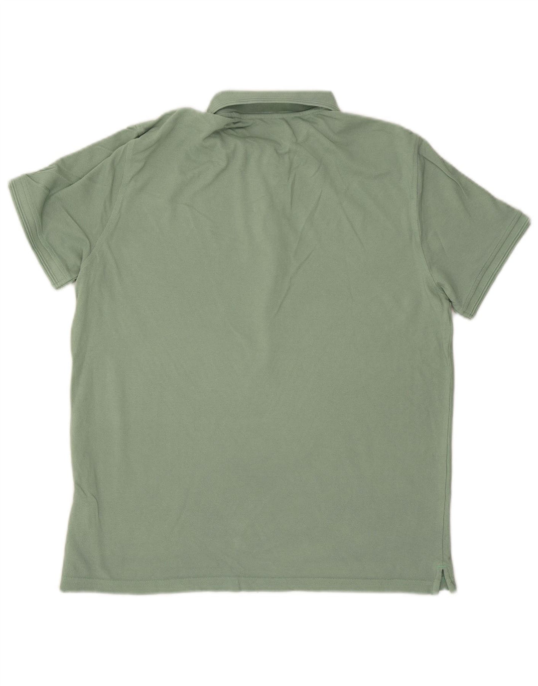 MASSIMO DUTTI Polo Hombre Grande Verde Algodón