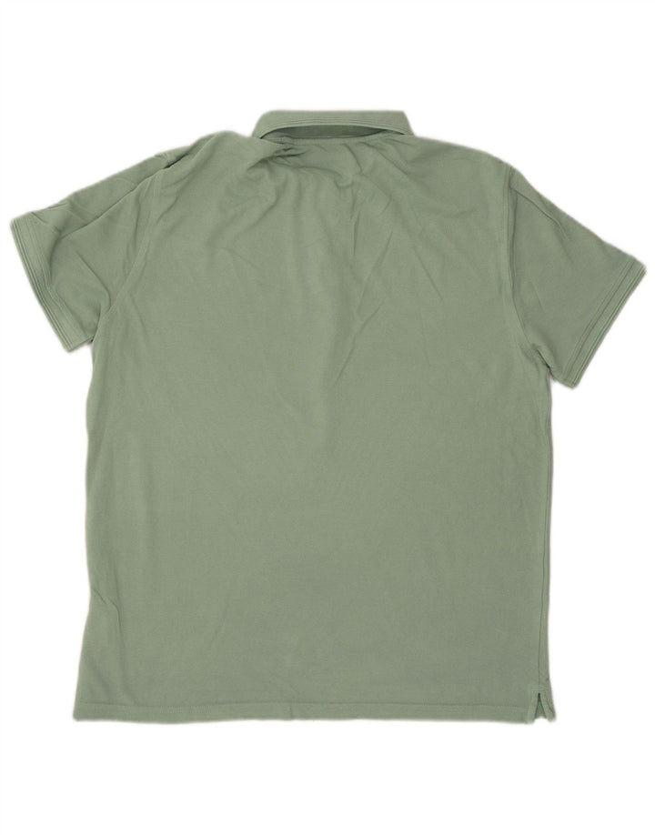 MASSIMO DUTTI Polo Hombre Grande Verde Algodón