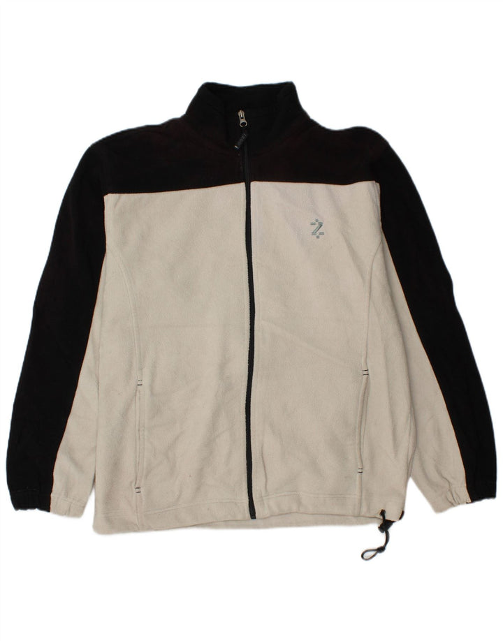 IZOD Chaqueta polar para hombre ES 38 Mediana Blanco Colorblock Poliéster
