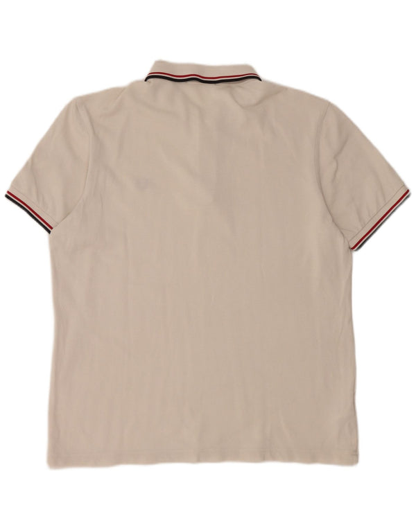 Polo Fred Perry Hombre Grande Blanco Algodón