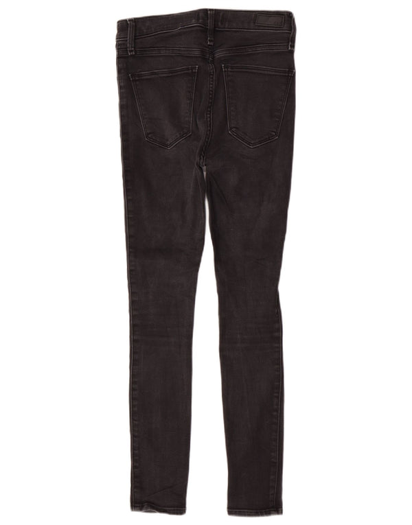Abercrombie & Fitch Jeans ajustados de talle alto para mujer US 0 XS W25 L26 Gris