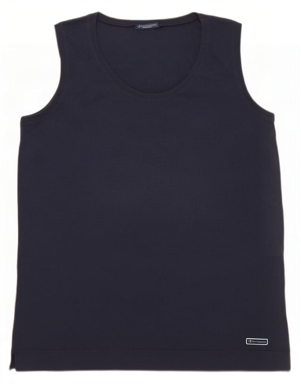 Champion Hombre Chaleco Top XL Azul Marino Algodón