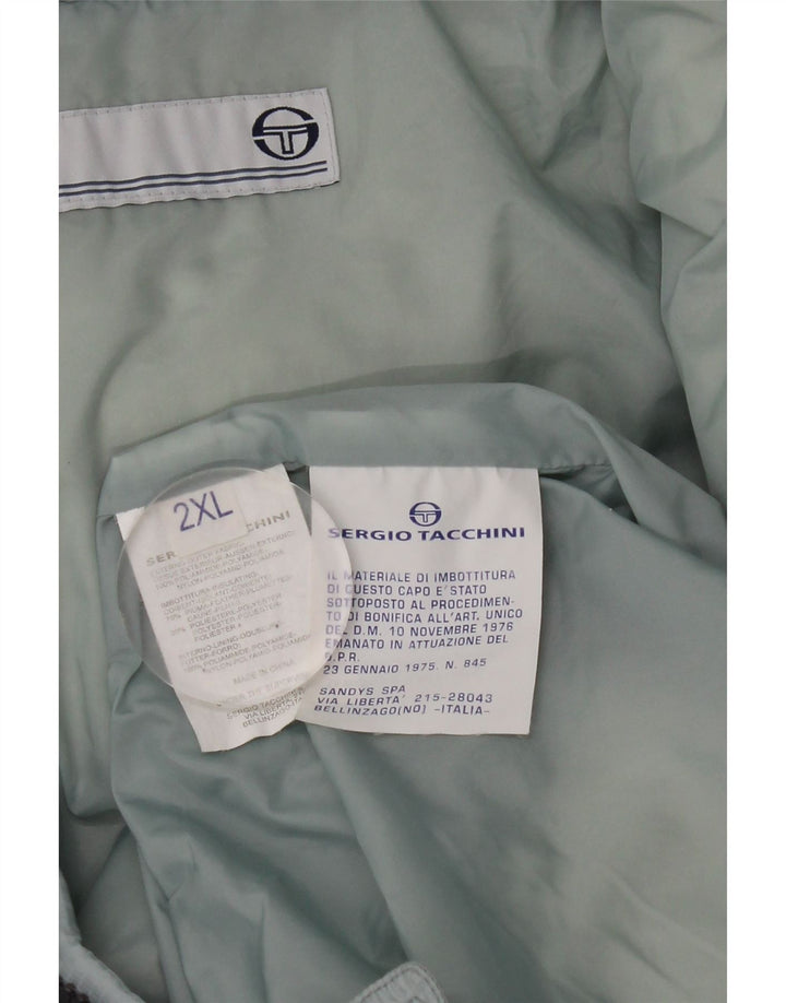 Sergio Tacchini Chaqueta acolchada para hombre UK 44 2XL Poliamida azul