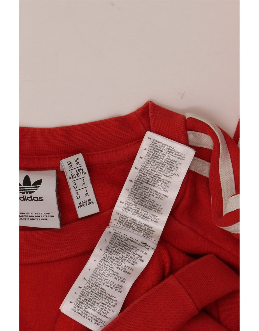 ADIDAS Sudadera Hombre Jumper XL Rojo Algodón