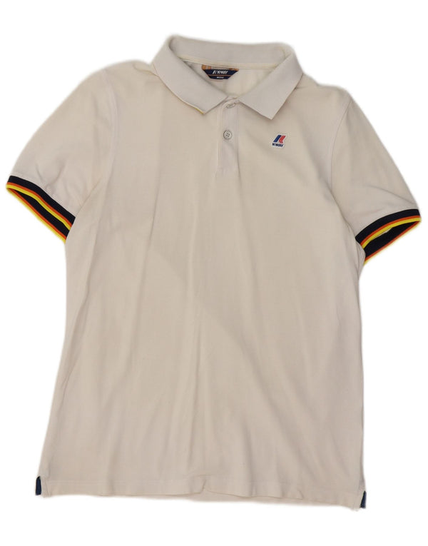 K-WAY Polo Hombre Algodón Blanco Mediano